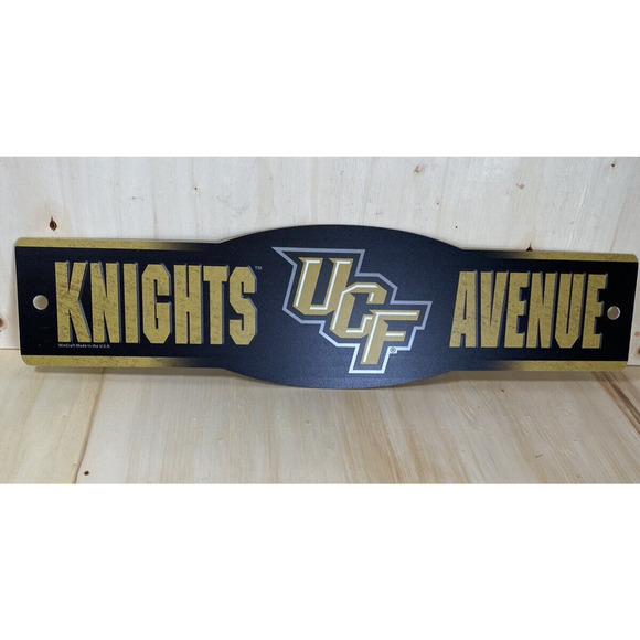 UCF University of Central Florida Knights 4.5" x‎ 17" Plastic Street Sign NCAA - Picture 1 of 5